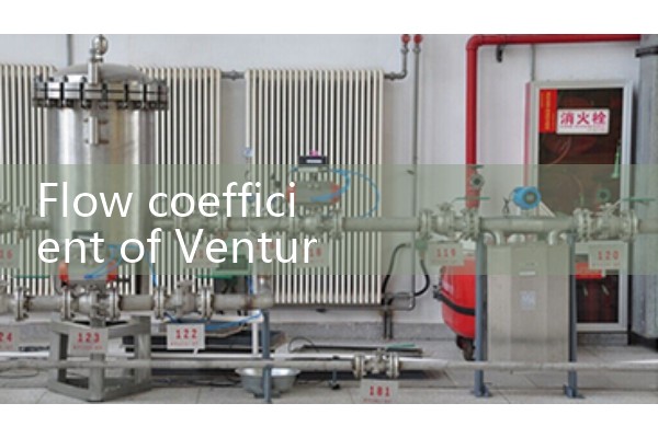 Flow coefficient of Venturi flowmeter